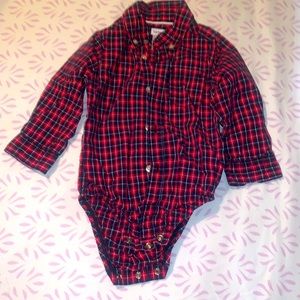 Carters onesie dress shirt